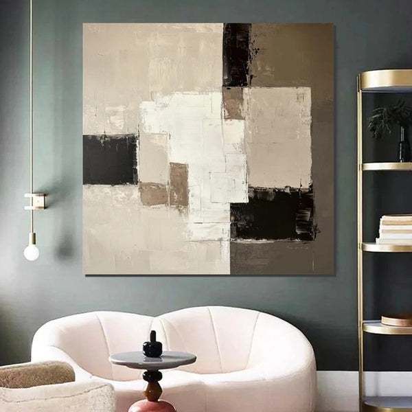 Canvas Painting for Living Room, Contemporary Abstract Artwork, Abstract Painting Ideas for Interior Design, Modern Wall Art Painting-LargePaintingArt.com