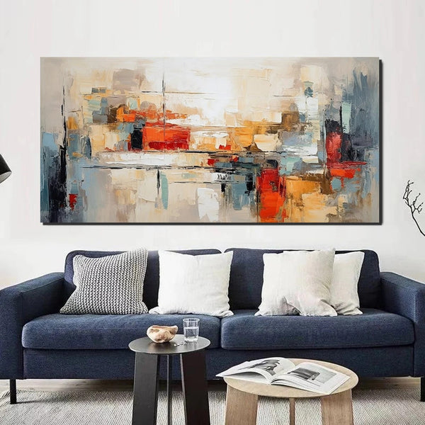 Original Abstract Art, Hand Painted Canvas Art, Modern Paintings for Living Room, Canvas Paintings for Bedroom, Heavy Texture Paintings-LargePaintingArt.com