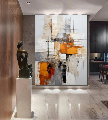 Bedroom Wall Art Paintings, Large Painting on Canvas, Acrylic Abstract Paintings, Buy Abstract Painting Online, Simple Modern Art-LargePaintingArt.com