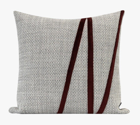 Light Gray Contemporary Throw Pillow for Living Room, Simple Modern Sofa Throw Pillows, Modern Decorative Throw Pillows for Couch-LargePaintingArt.com