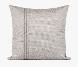 Decorative Throw Pillows for Couch, Large Modern Sofa Throw Pillows, Light Grey Abstract Contemporary Throw Pillow for Living Room-LargePaintingArt.com