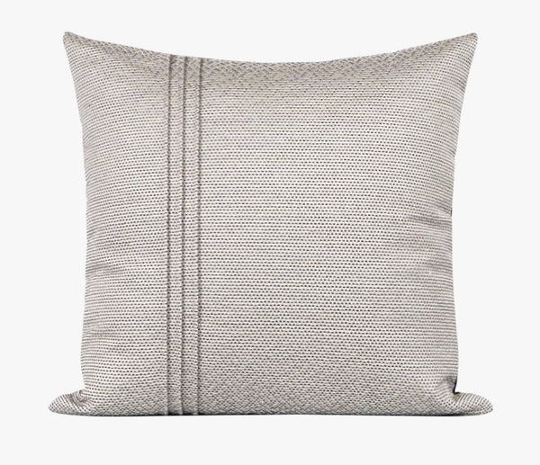 Decorative Throw Pillows for Couch, Large Modern Sofa Throw Pillows, Light Grey Abstract Contemporary Throw Pillow for Living Room-LargePaintingArt.com