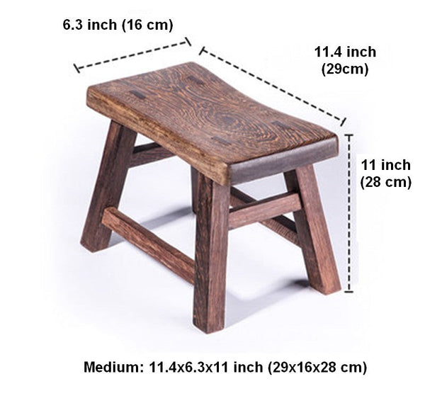 Wenge Wood Stool, Children's Wooden Stool, Shoe-changing Stool, Solid Wood low Stool, Sofa Stool, Dining Table Stool-LargePaintingArt.com