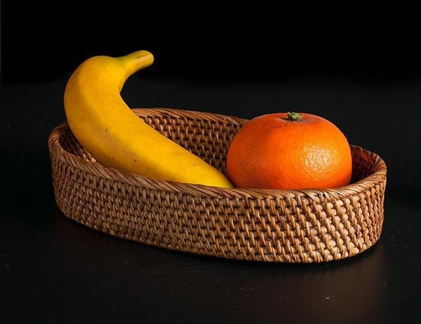 Indonesia Woven Storage Basket, Small Rattan Storage Basket, Kitchen Storage Basket, Storagey Basket for Pantry-LargePaintingArt.com
