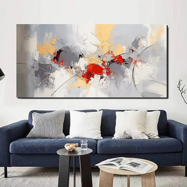 Hand Painted Canvas Art, Modern Paintings for Bedroom, Modern Living Room Art Ideas, Buy Art Online, Simple Abstract Art, Original Acrylic Paintings-LargePaintingArt.com