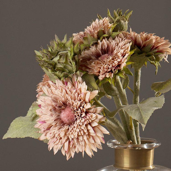 Large Gerberas Artificial Flowers, Autumn Arrangement, Table centerpiece, Sunflower-LargePaintingArt.com