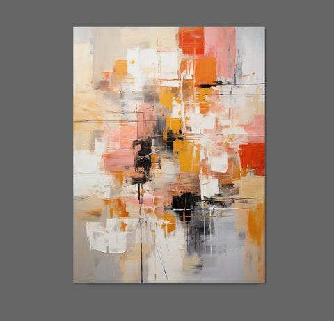 Extra Large Acrylic Painting, Simple Modern Art, Living Room Wall Art Painting, Modern Contemporary Abstract Artwork, Palette Knife Paintings-LargePaintingArt.com