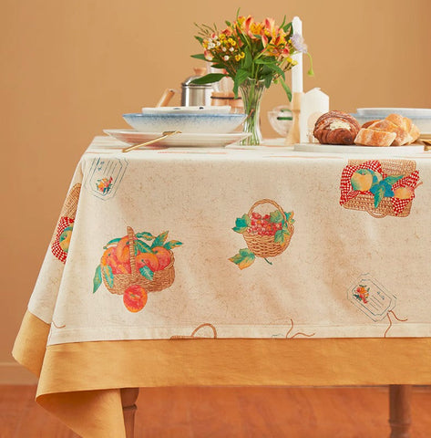 Extra Large Modern Table Cloths for Dining Room, Kitchen Rectangular Table Covers, Square Tablecloth for Round Table, Wedding Tablecloth, Farmhouse Cotton Table Cloth-LargePaintingArt.com