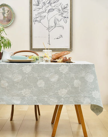 Large Rectangle Tablecloth for Dining Room Table, Country Farmhouse Tablecloth, Square Tablecloth for Round Table, Rustic Table Covers for Kitchen-LargePaintingArt.com