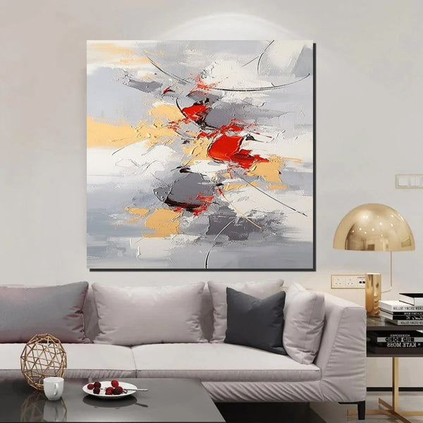 Canvas Paintings for Living Room, Large Wall Art for Bedroom, Simple Modern Art, Contemporary Art on Canvas, Hand Painted Heavy Texture Paintings-LargePaintingArt.com
