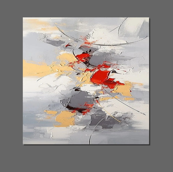 Canvas Paintings for Living Room, Large Wall Art for Bedroom, Simple Modern Art, Contemporary Art on Canvas, Hand Painted Heavy Texture Paintings-LargePaintingArt.com