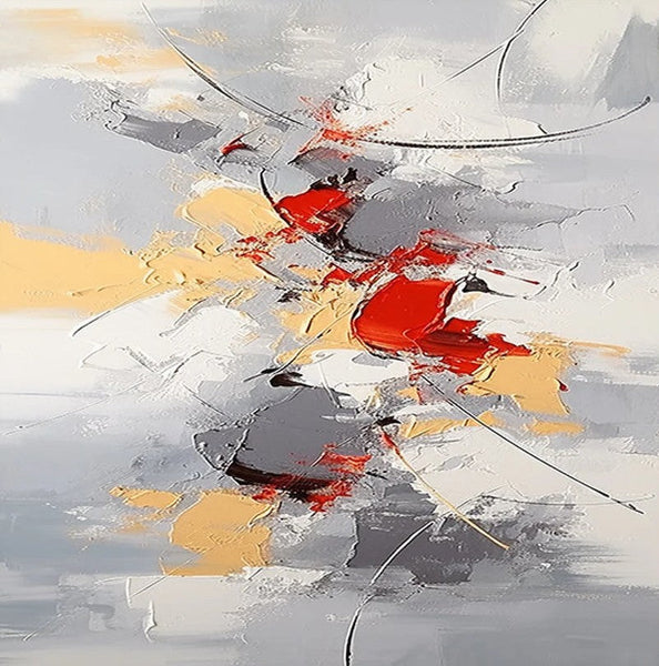 Canvas Paintings for Living Room, Large Wall Art for Bedroom, Simple Modern Art, Contemporary Art on Canvas, Hand Painted Heavy Texture Paintings-LargePaintingArt.com