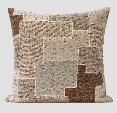 Large Square Modern Throw Pillows for Couch, Contemporary Modern Sofa Pillows for Bedroom, Simple Decorative Throw Pillows, Large Throw Pillow for Interior Design-LargePaintingArt.com