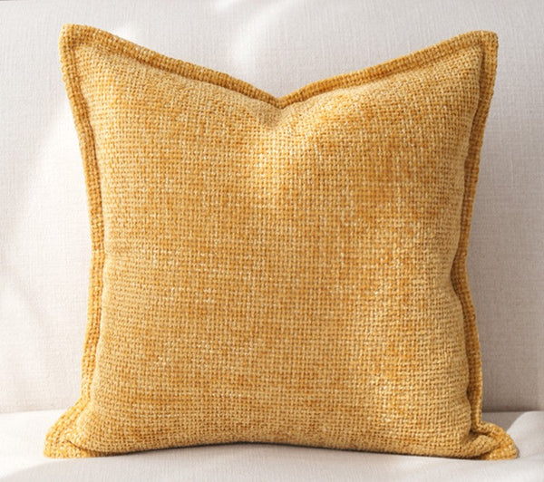 Modern Sofa Pillows, Simple Modern Pillows, Yellow Decorative Pillows for Couch, Modern Throw Pillows, Contemporary Throw Pillows-LargePaintingArt.com