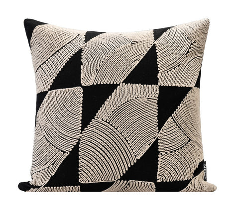 Modern Pillows for Couch, Contemporary Modern Sofa Pillows, Decorative Throw Pillows for Bedroom, Large Modern Pillow for Living Room-LargePaintingArt.com