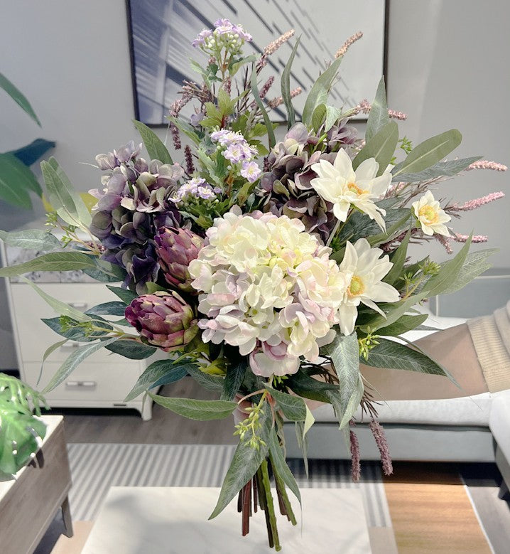 Amazing Flower Arrangement Ideas for Interior Design, Large Bunch of Flowers Arrangement, Faux Silk Floral Table Centerpiece, Modern Artificial Floral for Living Room-LargePaintingArt.com