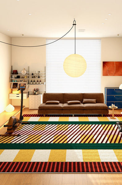 Contemporary Modern Rugs for Bedroom, Colorful Abstract Modern Area Rugs for Dining Room, Large Geometric Rugs for Living Room