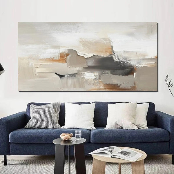 Bedroom Acrylic Painting, Living Room Wall Painting, Simple Painting Ideas, Contemporary Art Painting, Modern Paintings, Large Canvas Painting-LargePaintingArt.com