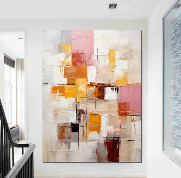 Modern Paintings for Dining Room, Hand Painted Canvas Art, Bedroom Wall Art Ideas, Simple Modern Art, Contemporary Modern Wall Art Paintings-LargePaintingArt.com