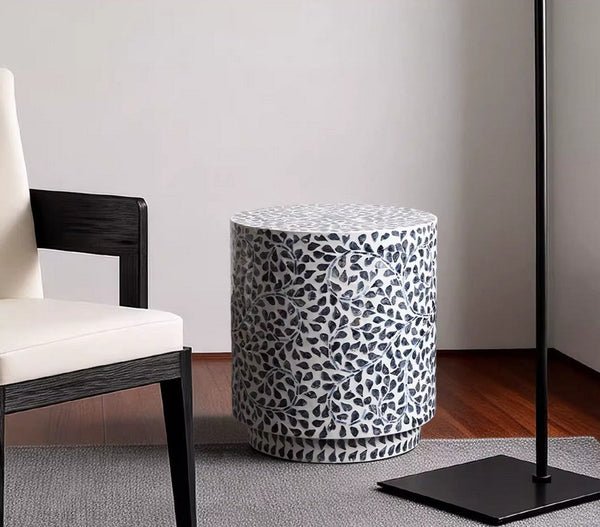 Creative Coffee Table, Bedside Small Side Table, Portable Casual Side Table, Contemporary Round Side Table, Shell Small Sofa Side Table, Contemporary Side Table-LargePaintingArt.com