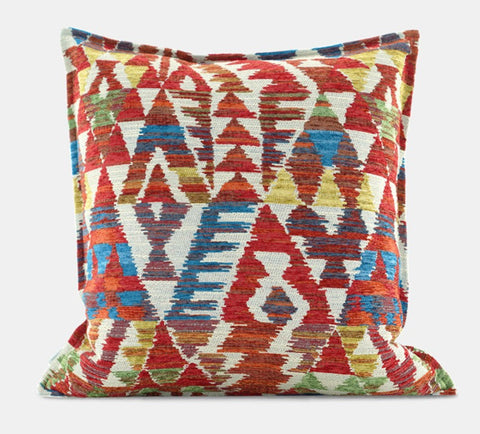 Large Decorative Pillows for Interior Design, Colorful Decorative Pillows for Couch, Luxury Modern Sofa Pillows, Modern Sofa Pillows for Living Room-LargePaintingArt.com