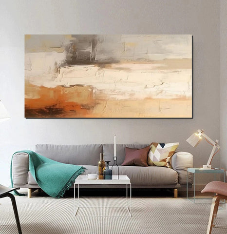 Contemporary Canvas Artwork, Large Modern Acrylic Painting, Hand Painted Wall Art Painting, Abstract Wall Art Paintings, Modern Art for Dining Room-LargePaintingArt.com