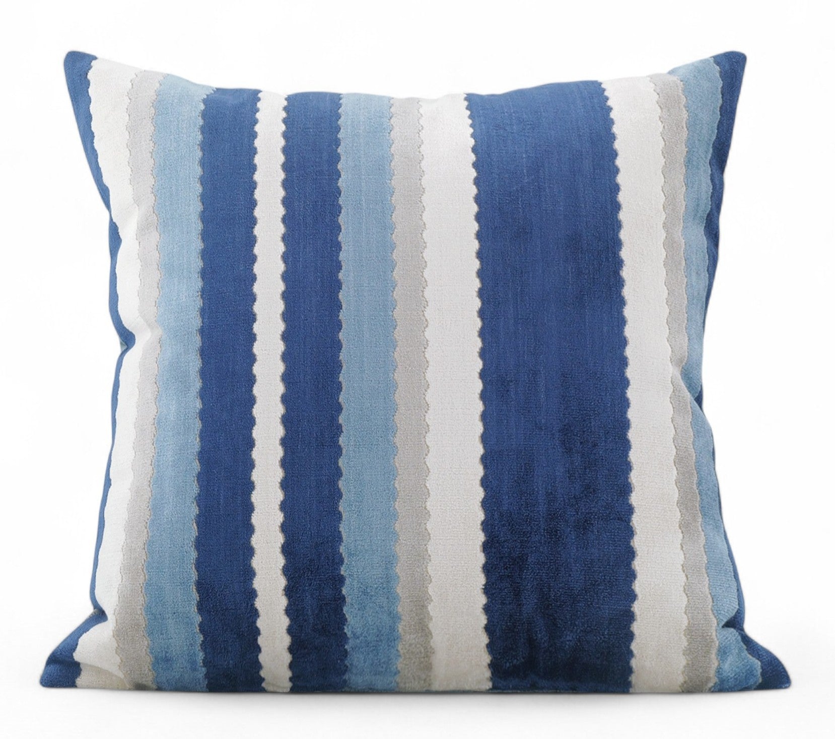 Contemporary Square Modern Throw Pillows for Couch, Large Abstract Blue Decorative Throw Pillows, Simple Throw Pillow for Interior Design, Modern Sofa Pillows-LargePaintingArt.com