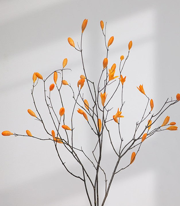 Dried Magnolia Branch, Magnolia Long Twigs, Natural Decorations, Flower Arrangement, Handmade Artificial Flower, Natural Dried Branches-LargePaintingArt.com