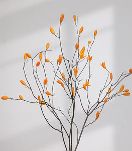 Dried Magnolia Branch, Magnolia Long Twigs, Natural Decorations, Flower Arrangement, Handmade Artificial Flower, Natural Dried Branches-LargePaintingArt.com