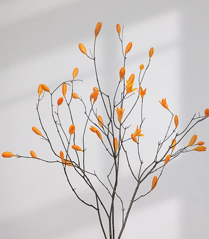 Dried Magnolia Branch, Magnolia Long Twigs, Natural Decorations, Flower Arrangement, Handmade Artificial Flower, Natural Dried Branches-LargePaintingArt.com