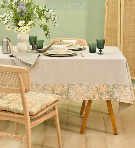 Modern Tablecloth for Kitchen, Cotton and Linen Rectangle Table Covers for Dining Room Table, Square Tablecloth for Coffee Table-LargePaintingArt.com