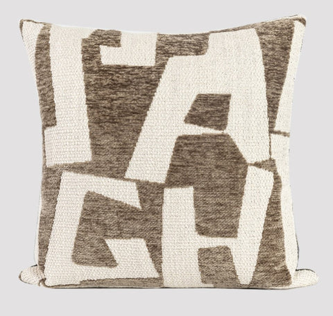 Modern Square Pillows, Contemporary Throw Pillow for Living Room, Large Abstract Throw Pillows for Couch, Modern Sofa Throw Pillows-LargePaintingArt.com