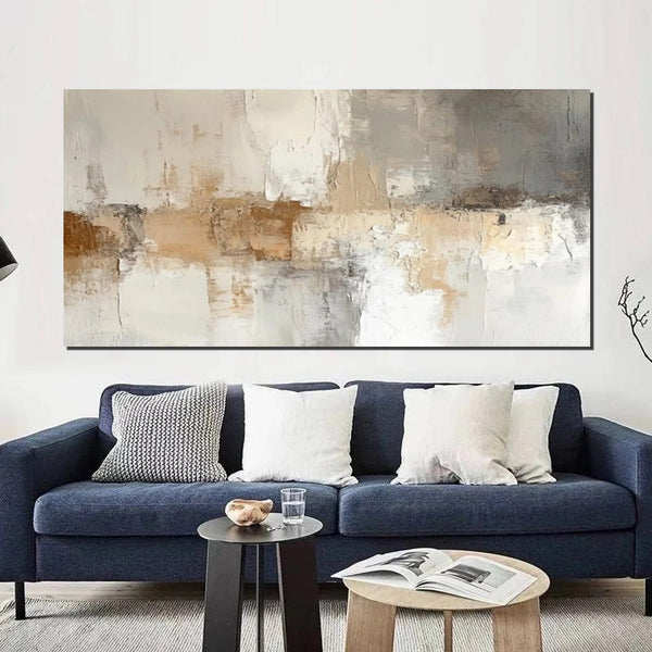 Large Modern Acrylic Painting, Hand Painted Wall Art Painting, Contemporary Canvas Artwork, Abstract Wall Art Paintings, Modern Art for Dining Room-LargePaintingArt.com