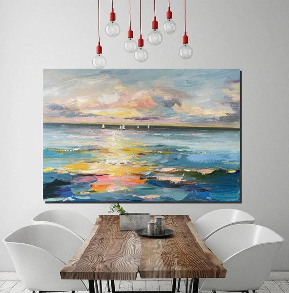 Abstract Canvas Painting, Extra Large Abstract Artwork, Modern Paintings for Dining Room, Hand Painted Canvas Art, Oversized Large Wall Art-LargePaintingArt.com