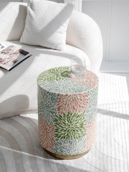 Unique Small End Table, Contemporary Small Sofa Side Table, Portable Casual Side Table, Creative Coffee Table, Shell Small Side Table-LargePaintingArt.com