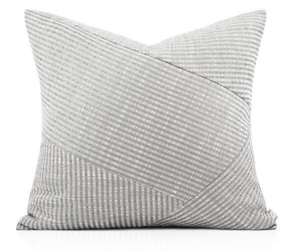 Modern Pillows for Couch, Abstract Decorative Throw Pillows for Living Room, Large Modern Sofa Cushion, Light Grey Decorative Pillow Covers