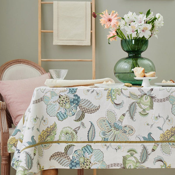 Rustic Table Covers for Kitchen, Large Rectangle Tablecloth for Dining Room Table, Country Farmhouse Tablecloth, Square Tablecloth for Round Table-LargePaintingArt.com