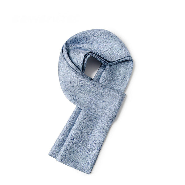 Silk Ascot For Men, British Style Long Scarf, Business Silk Scarf Men, Luxury Silk Neck Scarf, Silk Scarf For Suit, Formal Wear Silk Scarf, Mens Spring Autumn Scarf, Lightweight Silk Scarf Men-LargePaintingArt.com