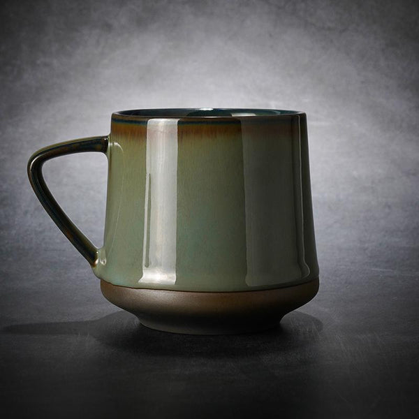 Latte Coffee Cup, Large Tea Cup, Large Pottery Coffee Cup, 8 oz Ceramic Coffee Mug, Handmade Coffee Cup-LargePaintingArt.com
