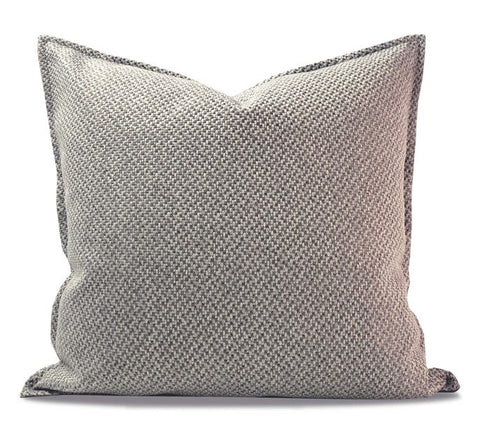 Simple Decorative Throw Pillows, Large Throw Pillow for Interior Design, Large Gray Square Modern Throw Pillows for Couch, Contemporary Modern Sofa Pillows-LargePaintingArt.com
