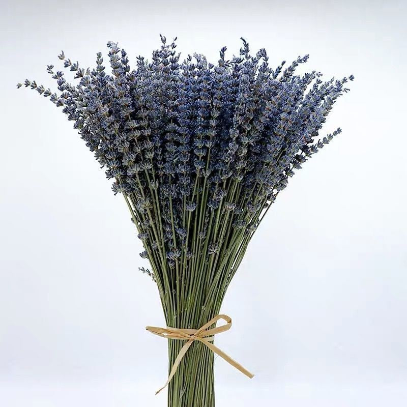 Flower Arrangements, Natural Dried Lavender Flower Bouquet, Natural Dried Lavender Flowers, A Bunch of Dried Lavender Flowers, Handmade Artificial Flowers for Home Decor-LargePaintingArt.com