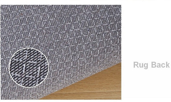 Contemporary Modern Rugs, Mid Century Round Modern Rugs under Chairs, Bedroom Abstract Modern Area Rugs, Geometric Round Rugs for Dining Room-LargePaintingArt.com