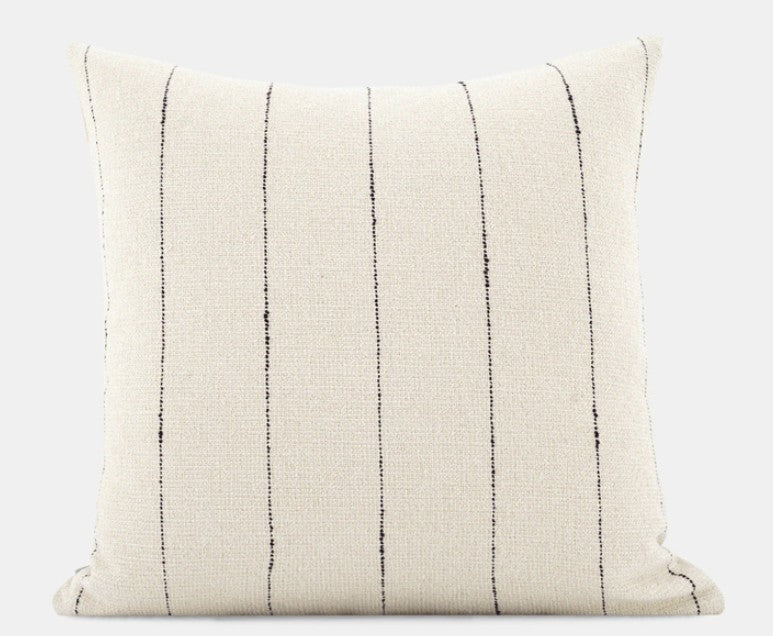 Large Modern Sofa Cushion, Beige Decorative Pillow Covers, Simple Decorative Throw Pillows for Living Room, Contemporary Modern Pillows for Couch-LargePaintingArt.com