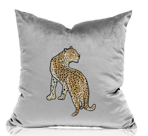 Cheetah Decorative Throw Pillows, Decorative Pillows for Living Room, Modern Sofa Pillows, Contemporary Throw Pillows-LargePaintingArt.com