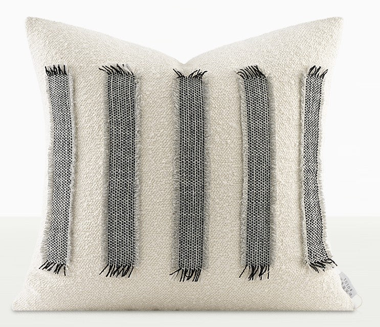 Large Throw Pillow for Interior Design, Large Square Modern Throw Pillows for Couch, Contemporary Modern Sofa Pillows for Bedroom, Simple Decorative Throw Pillows-LargePaintingArt.com