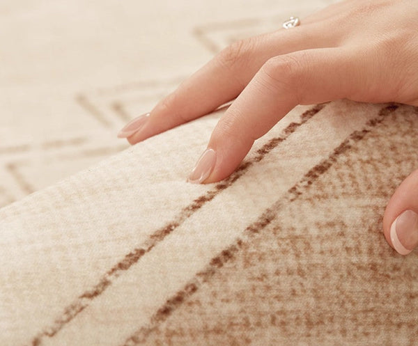 Modern Rugs under Dining Room Table, Geometric Modern Carpets for Office, Abstract Modern Rugs for Living Room, Contemporary Modern Rugs Next to Bed-LargePaintingArt.com