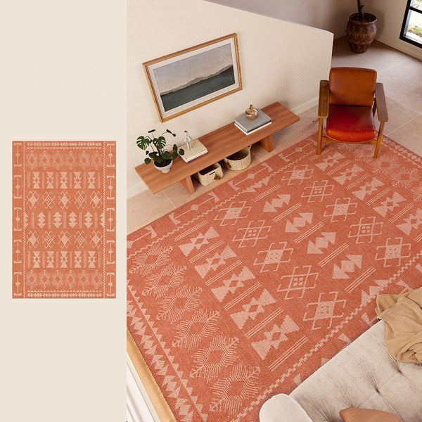 Modern Rugs for Living Room, Mid Century Area Rugs for Bedroom, Large Contemporary Area Rugs for Dining Room-LargePaintingArt.com