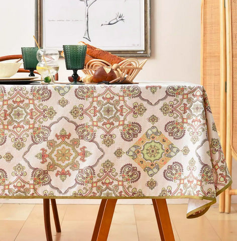 Large Rectangle Tablecloth for Dining Room Table, Rectangular Table Covers for Kitchen, Square Tablecloth for Coffee Table, Farmhouse Table Cloth, Wedding Tablecloth-LargePaintingArt.com