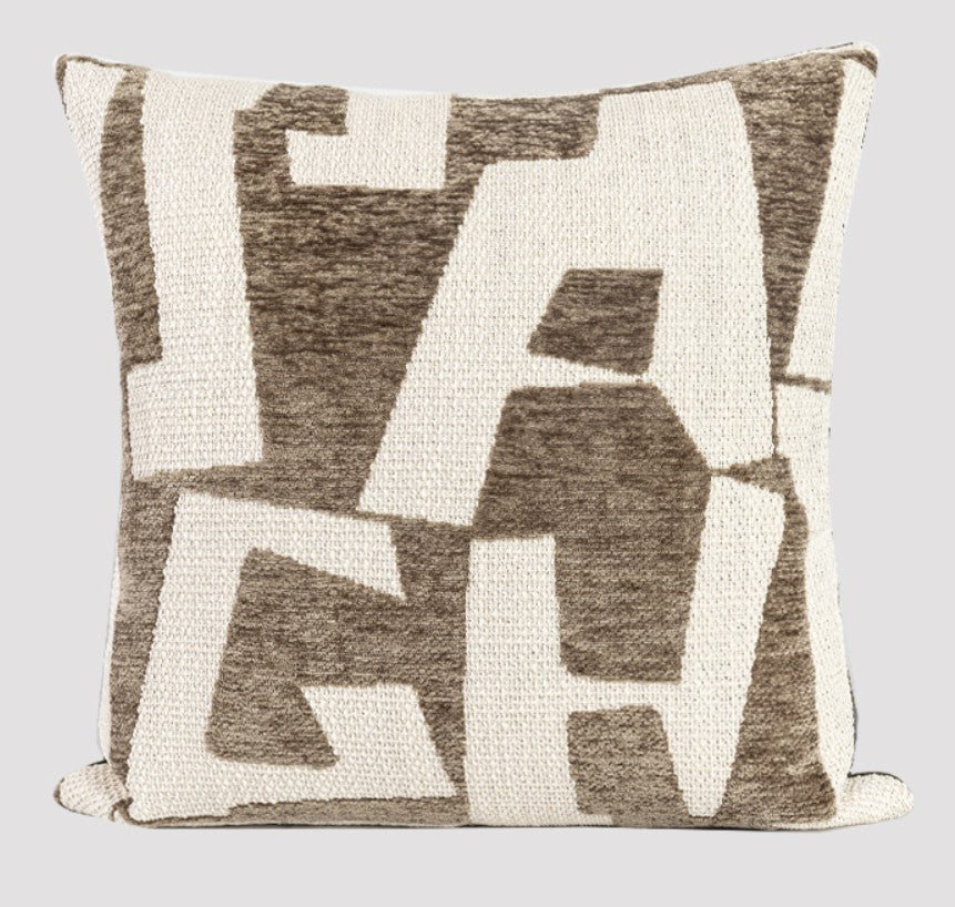 Modern Square Pillows, Contemporary Throw Pillow for Living Room, Large Abstract Throw Pillows for Couch, Modern Sofa Throw Pillows-LargePaintingArt.com