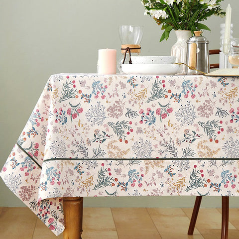 Large Rectangle Tablecloth for Dining Room Table, Rustic Table Covers for Kitchen, Country Farmhouse Tablecloth, Square Tablecloth for Round Table-LargePaintingArt.com